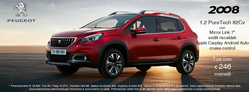 SUV Peugeot 2008 in offerta da Gruppo Zago